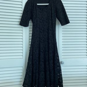 Boutique lace black sparkly dress